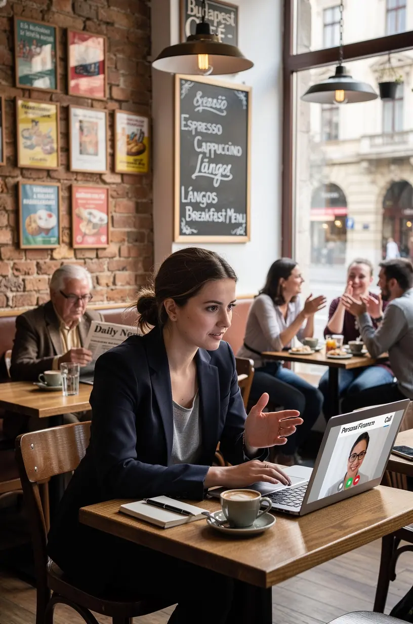 Szakértő tanácsadó segít személyes pénzügyi terv készítésében ügyféllel személyes konzultáció során.